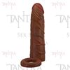 Funda de Pene Texturizada en TPR con Aro Escrotal de Estimulación